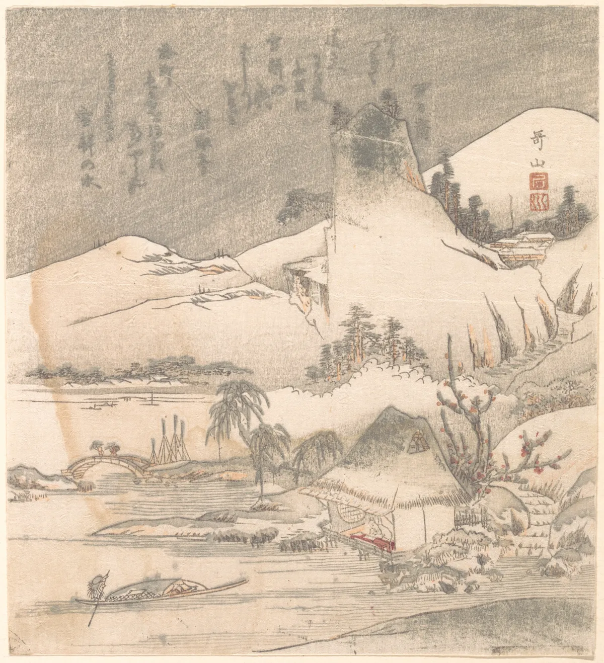 Snowy Landscape | Ishikawa Kazan - 浮世繪畫廊