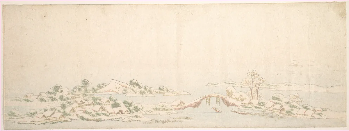 Winter Landscape | Katsushika Hokusai - 浮世繪畫廊