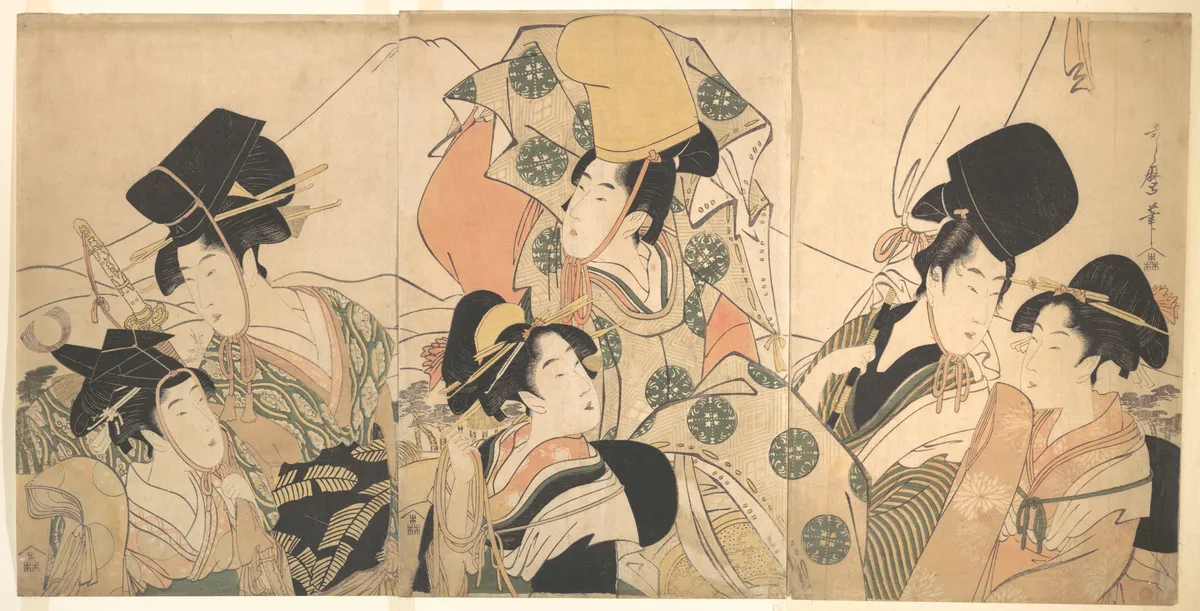 Narihira's Journey to the East | Kitagawa Utamaro - 浮世繪畫廊
