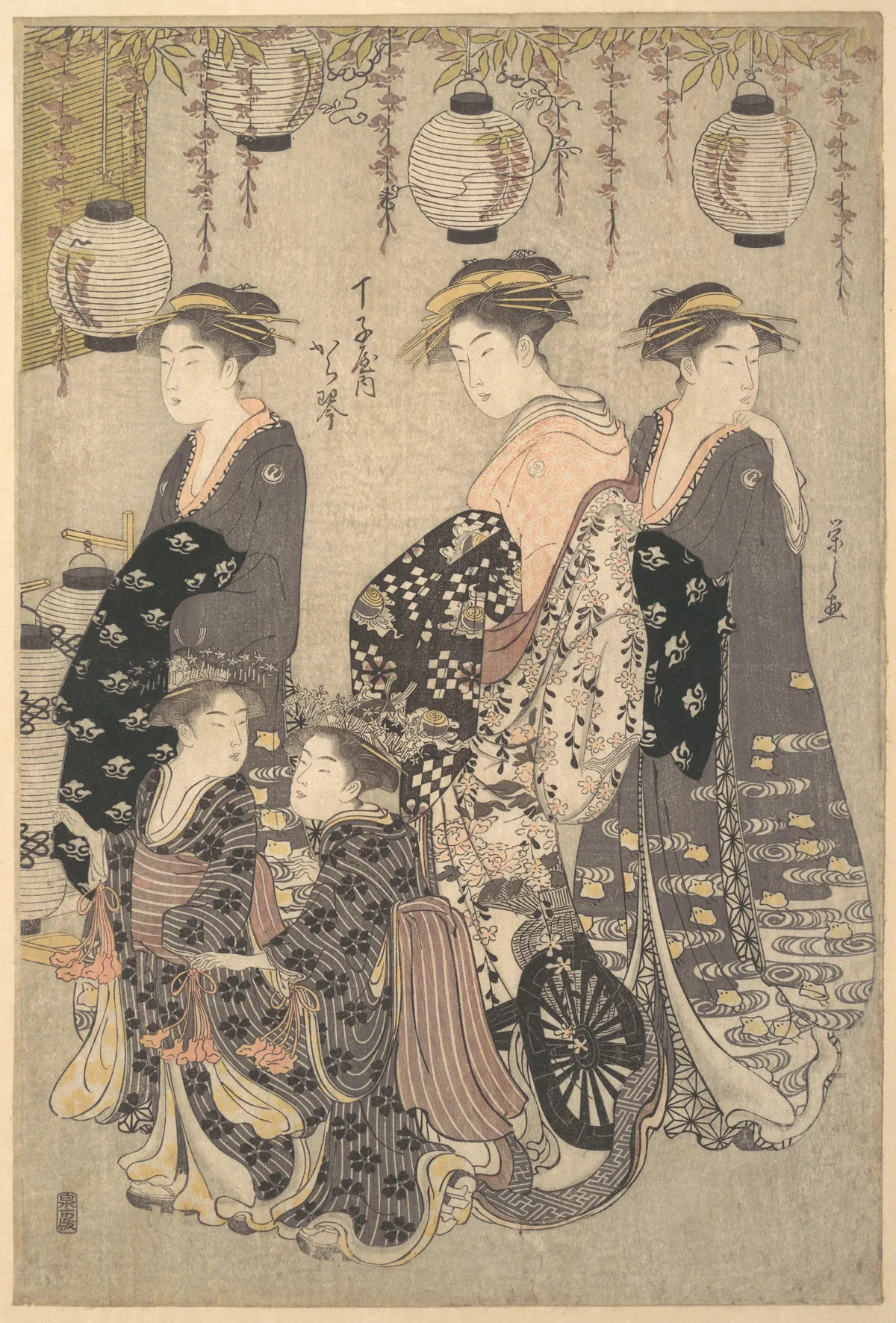 Karakoto of Chojiya on Parade | Chōbunsai Eishi - 浮世繪畫廊
