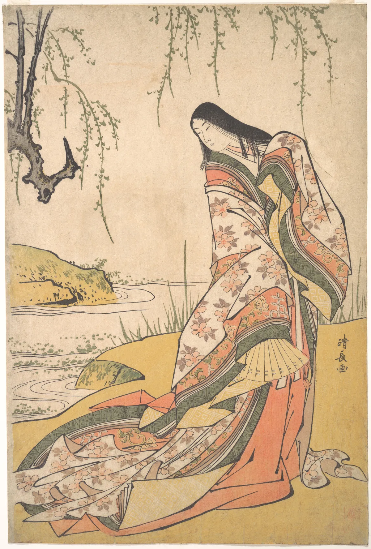 Kanjo: A Court Lady | Torii Kiyonaga - 浮世繪畫廊
