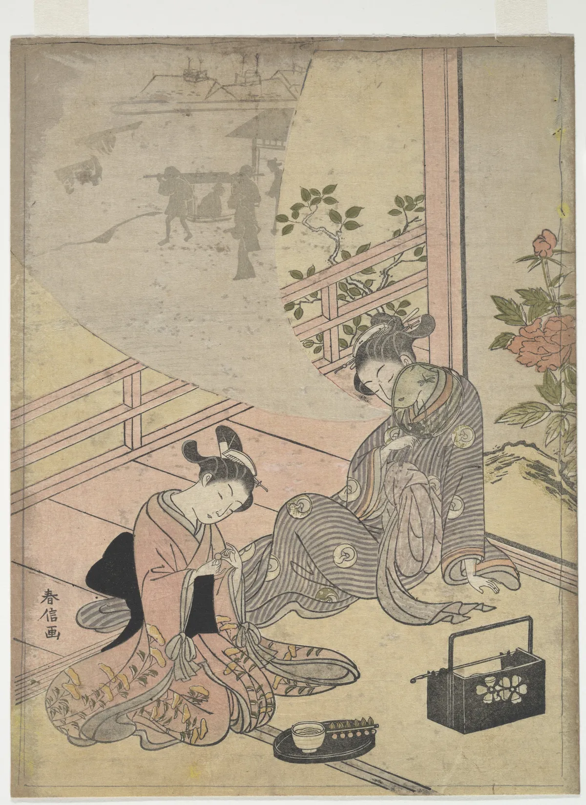 Parody of the Tale of Young Man Lu: Courtesan Dreaming | Suzuki Harunobu - 浮世繪畫廊