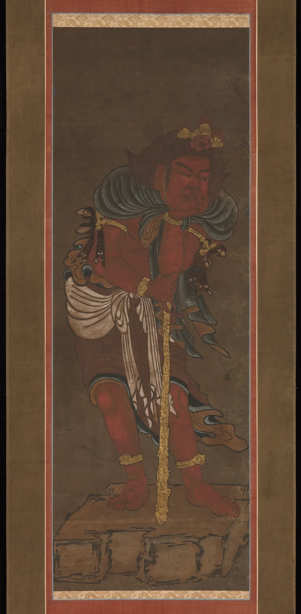 Fudō Myōō and Two Attendants | Ryūshū Shūtaku (Myōtaku) - 浮世繪畫廊