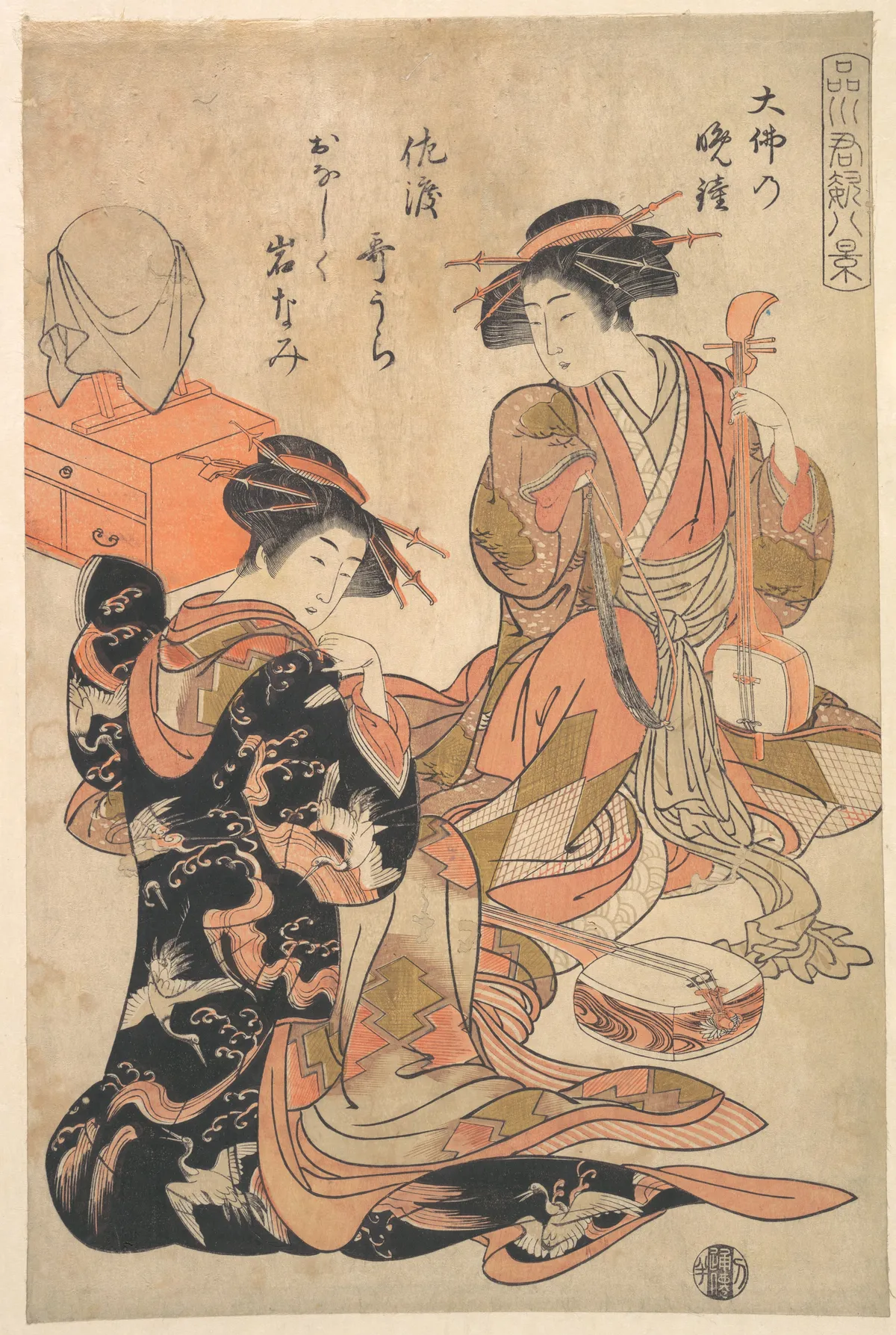 Vesper Bell of the Temple of Great Buddha | Kitao Shigemasa - 浮世繪畫廊