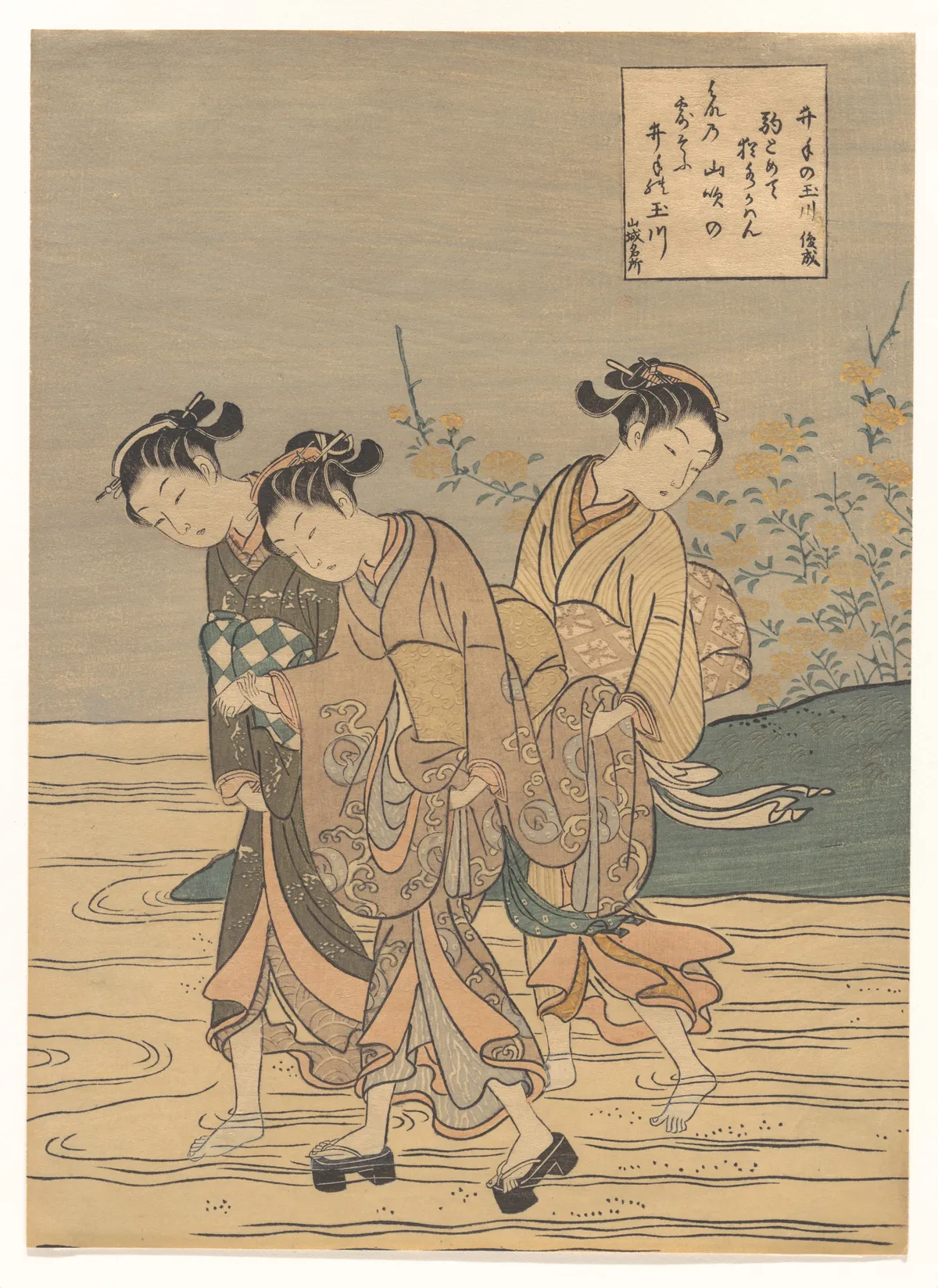 The Tama River at Ide, Yamashiro Province | Suzuki Harunobu - 浮世繪畫廊