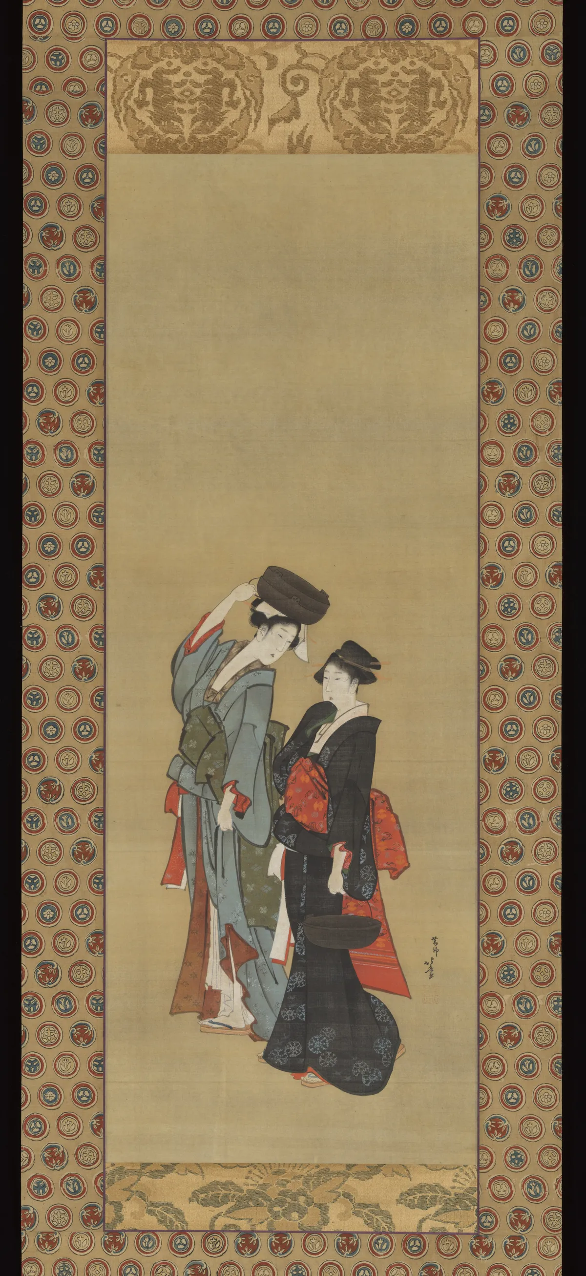 Women Carrying Pots for the Tsukuma Festival | Katsushika Hokusai 葛飾北斎 - 浮世繪畫廊