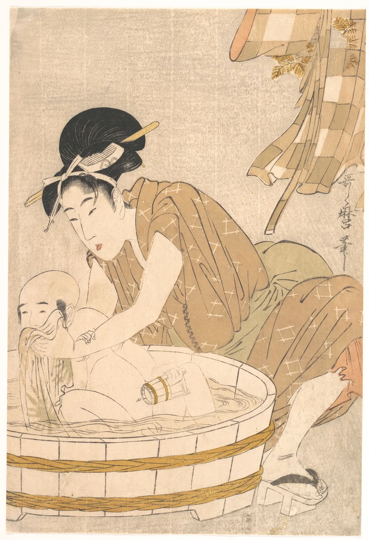 Bathtime (Gyōzui) | Kitagawa Utamaro - 浮世繪畫廊
