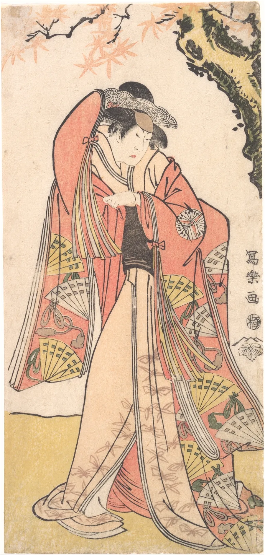 Actor Sakakiyama Sangoro II as Michinaga's Daughter Princess Otae | Tōshūsai Sharaku - 浮世繪畫廊