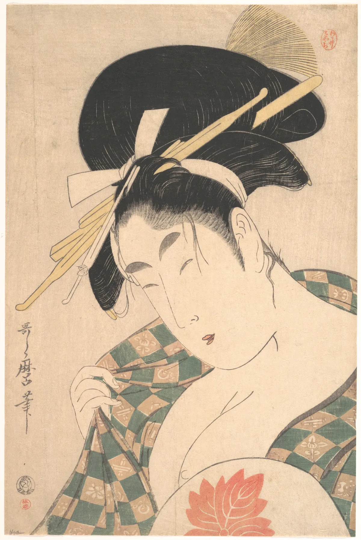 A Courtesan | Kitagawa Utamaro - 浮世繪畫廊