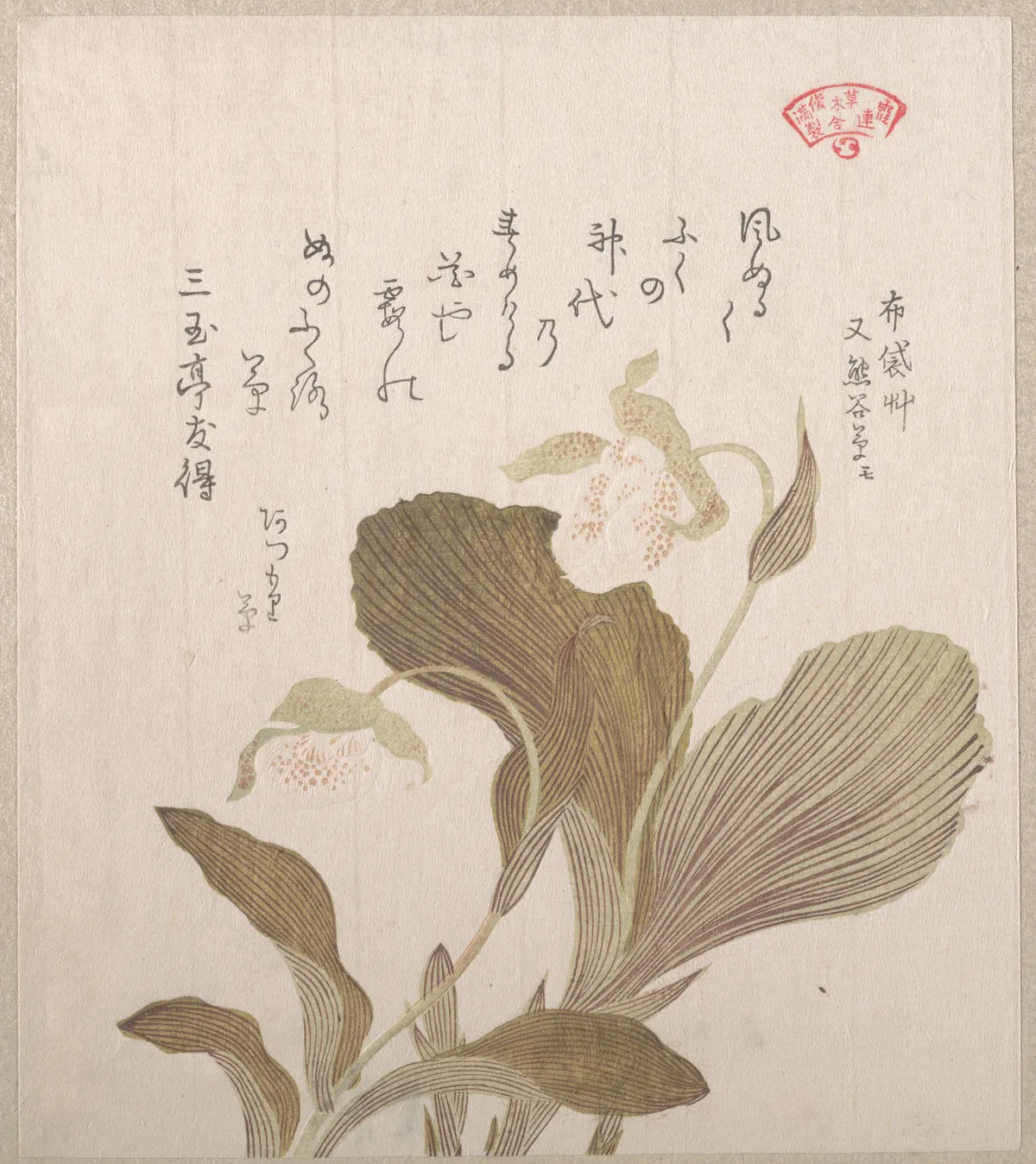 Hotei Flowers | Kubo Shunman - 浮世繪畫廊