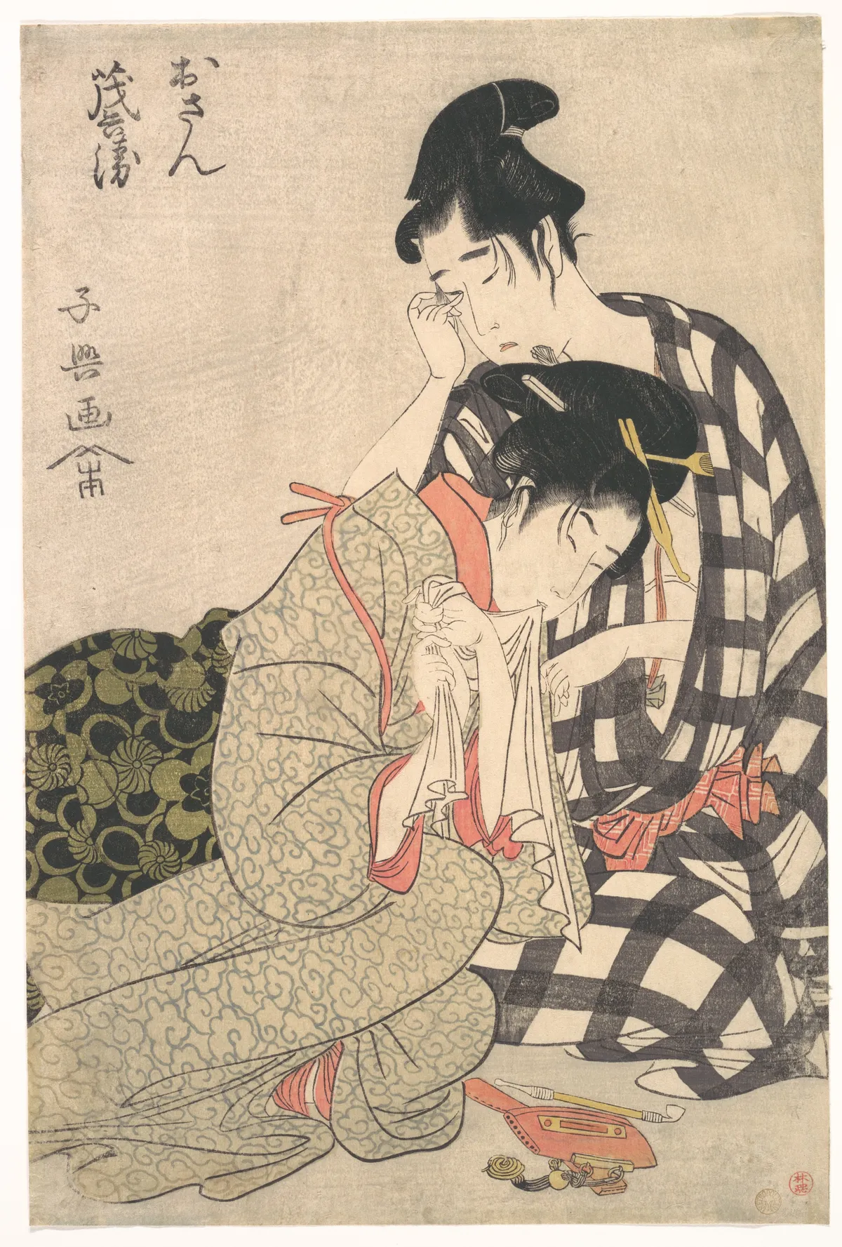 Disconsolate Lovers | Momokawa Shiko II - 浮世繪畫廊