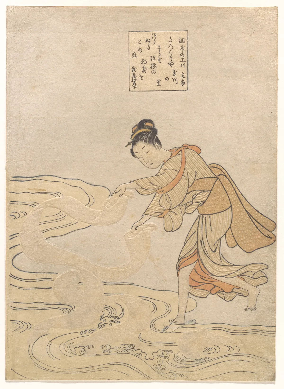 The Jewel River at Chōfu (Chōfu no Tamagawa) | Suzuki Harunobu - 浮世繪畫廊