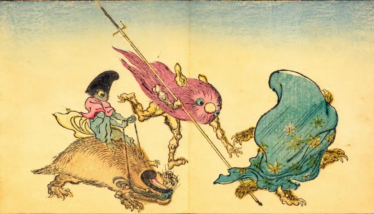 Kyōsai’s Pictures of One Hundred Demons (Kyōsai hyakki gadan) 暁斎百鬼画談 | Kawanabe Kyōsai 河鍋暁斎 - 浮世繪妖怪與怪談幽靈畫廊