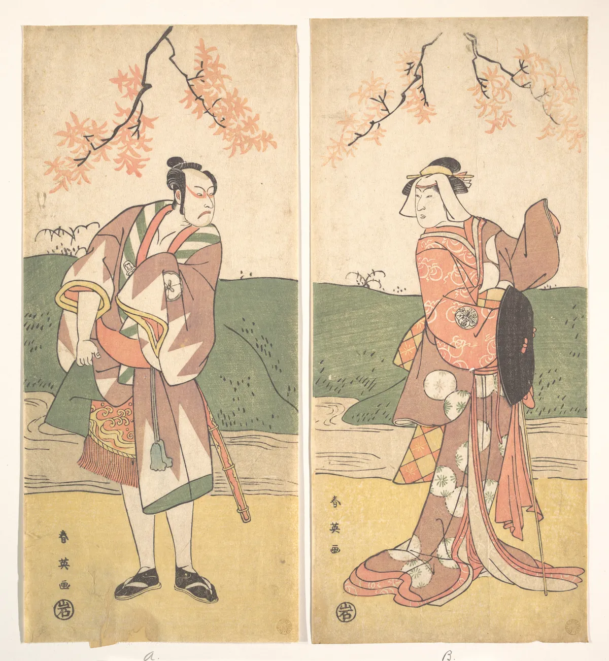 The Actor Morita Kanya Wearing One Sword | Katsukawa Shun'ei 勝川春英 - 浮世繪畫廊
