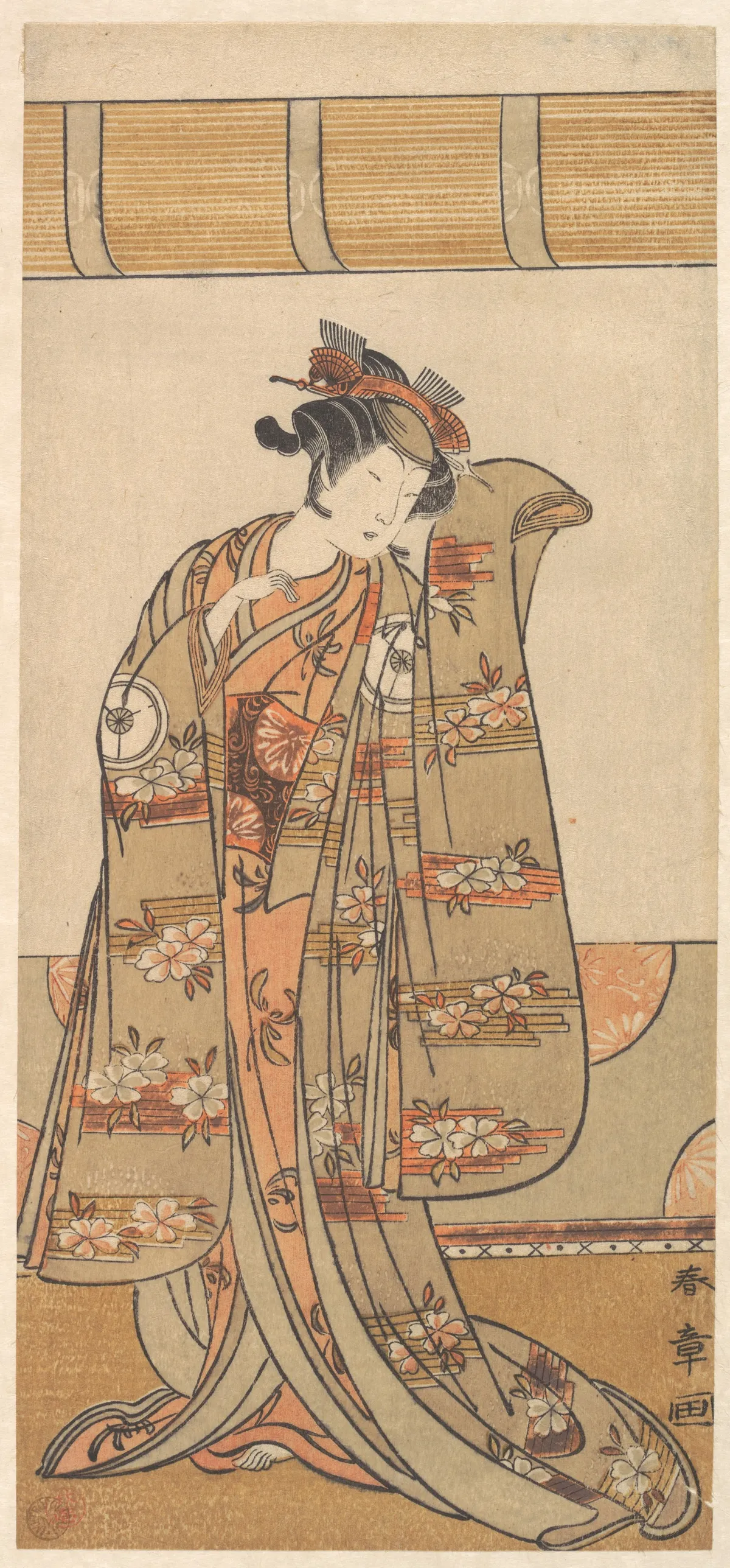 The Fourth Iwai Hanshiro as a Woman | Katsukawa Shunshō　勝川春章 - 浮世繪畫廊