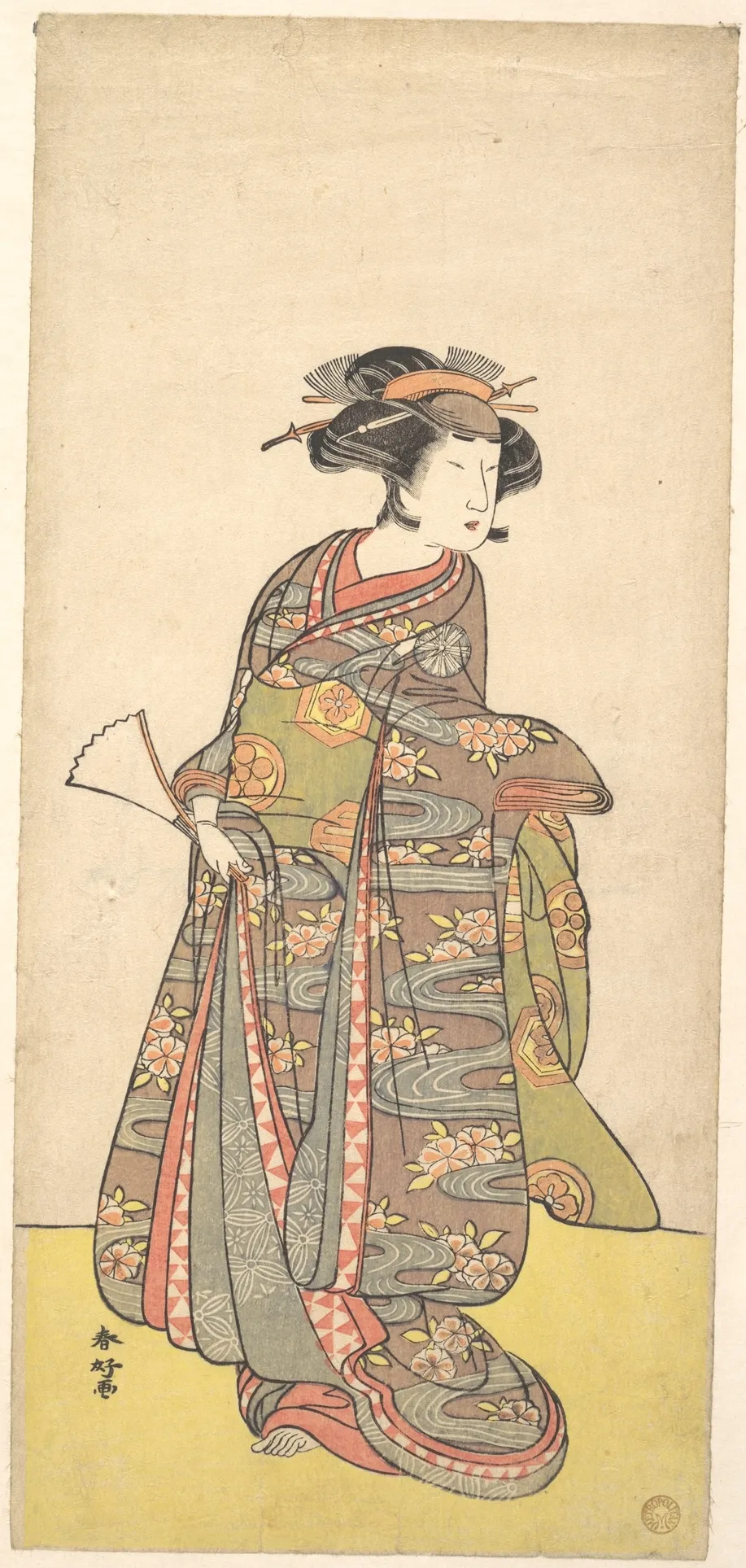 The First Nakamura Tomijuro as a Woman | Katsukawa Shunkō - 浮世繪畫廊