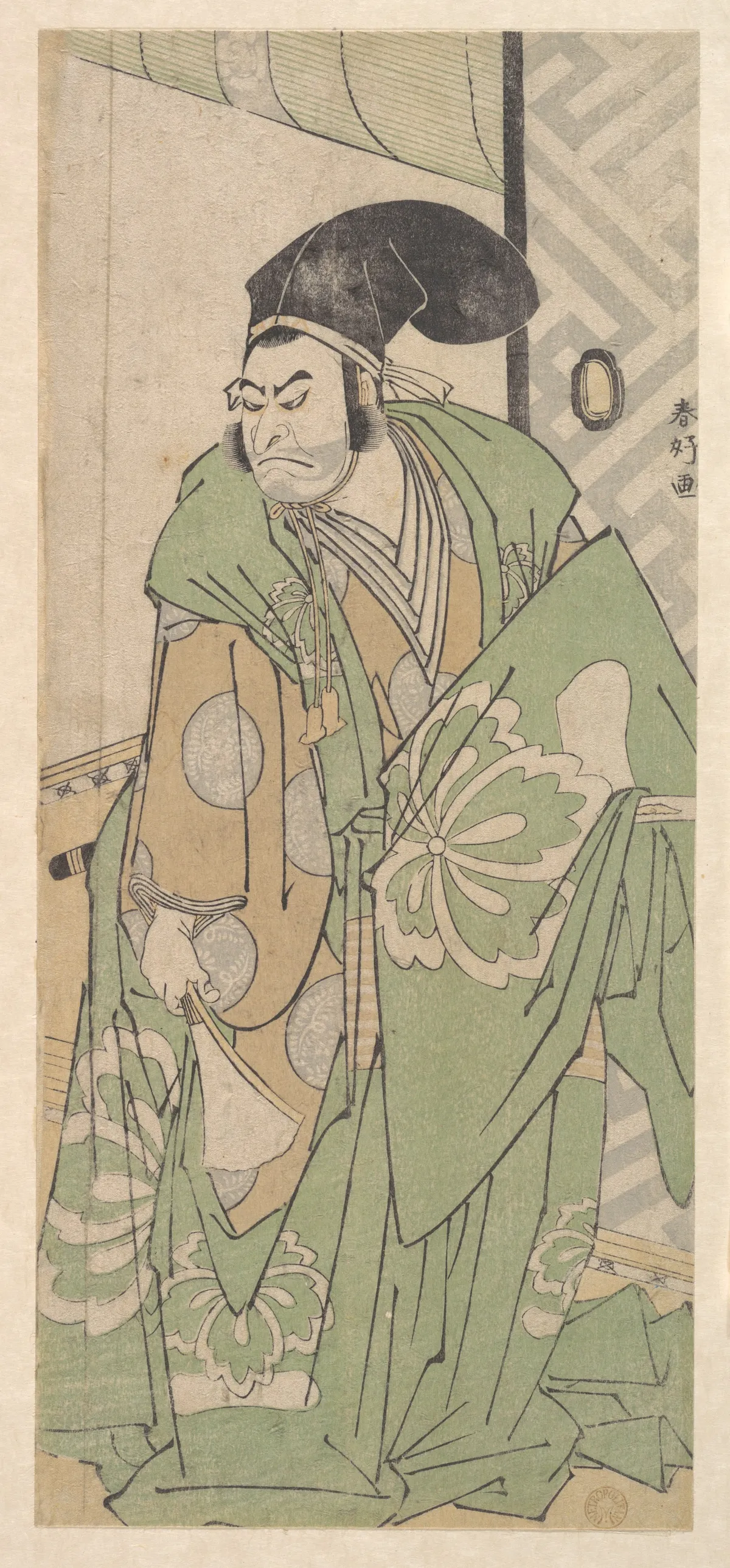 The First Nakamura Nakazo in the Role of Ko no Moronao | Katsukawa Shunkō - 浮世繪畫廊