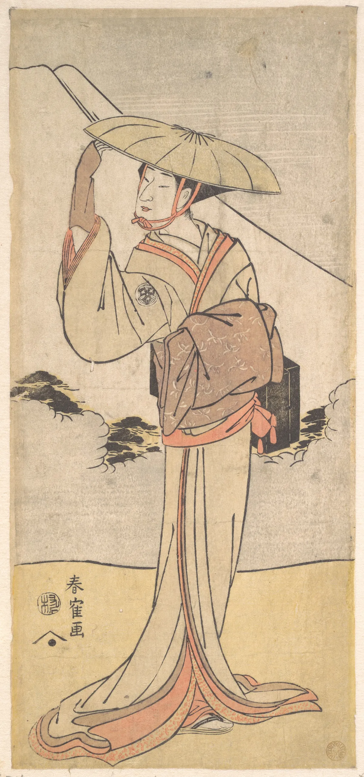 Nakamura Noshio II in the Role of Imayō uta Bikuni | Katsukawa Shunkaku - 浮世繪畫廊