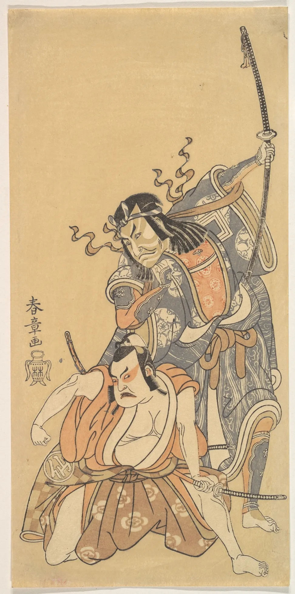 Scene from the Drama "Soga Moyo Aigo no Wakamatsu" | Katsukawa Shunshō　勝川春章 - 浮世繪畫廊