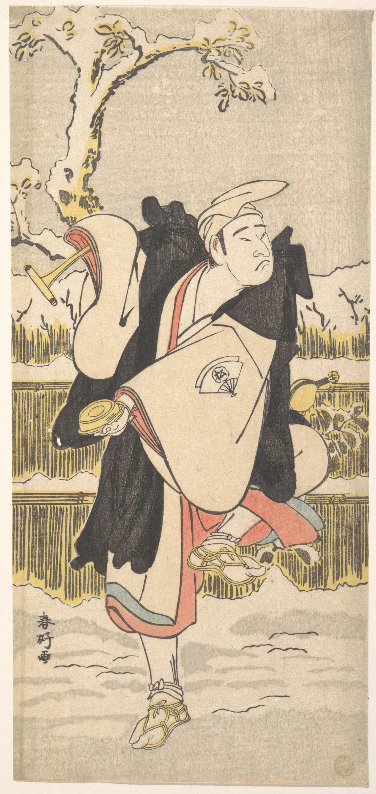 Onoe Matsusuke as a Kannen-Butsu or Mendicant Buddhist Monk | Katsukawa Shunkō - 浮世繪畫廊