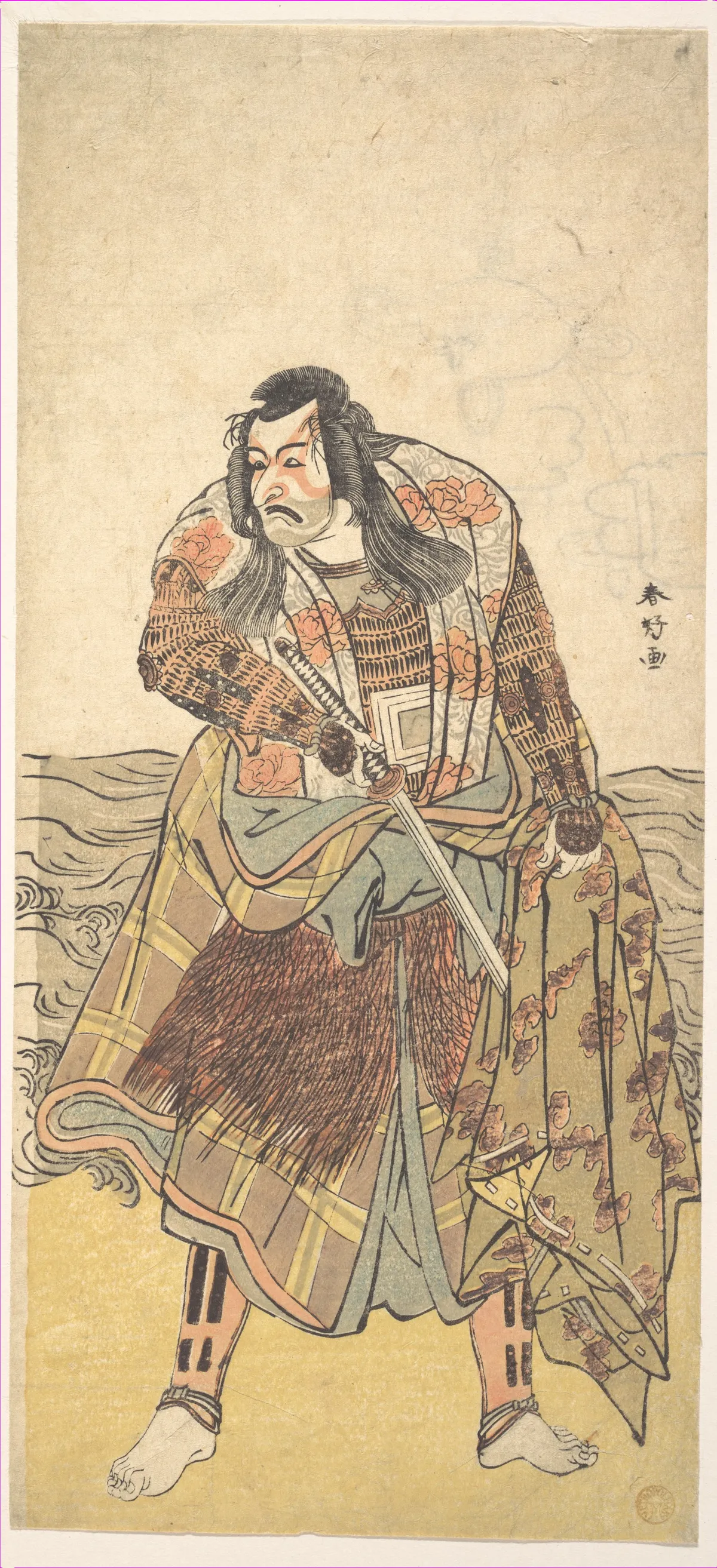 The Fifth Ichikawa Danjuro as a Samurai | Katsukawa Shunkō - 浮世繪畫廊