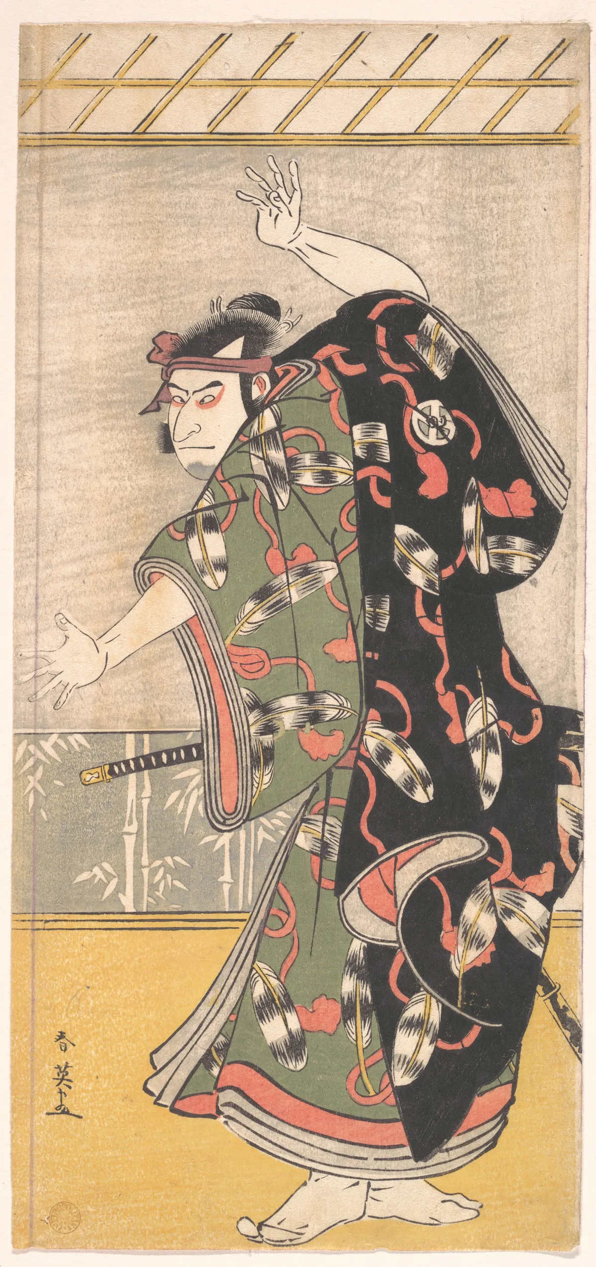 Kabuki Actor Ōtani Oniji III | Katsukawa Shun'ei - 浮世繪畫廊