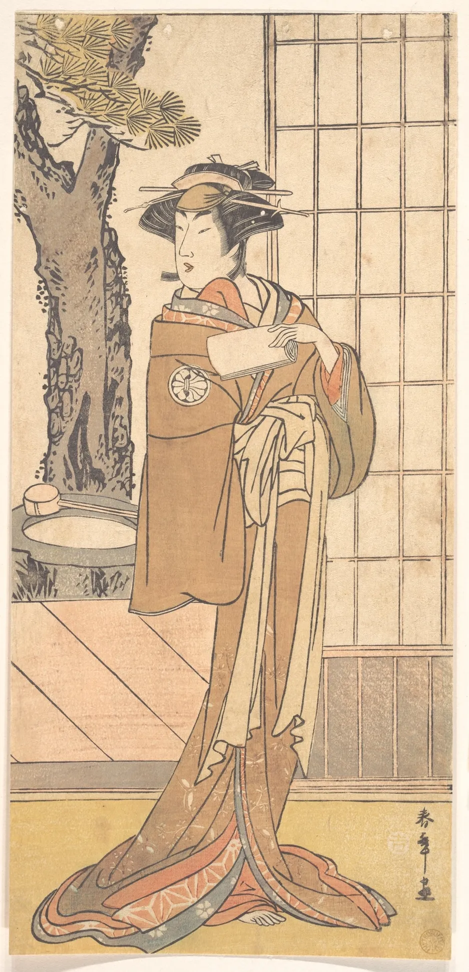 The Actor Segawa Kikunojo Third as an Oiran | Katsukawa Shunshō　勝川春章 - 浮世繪畫廊