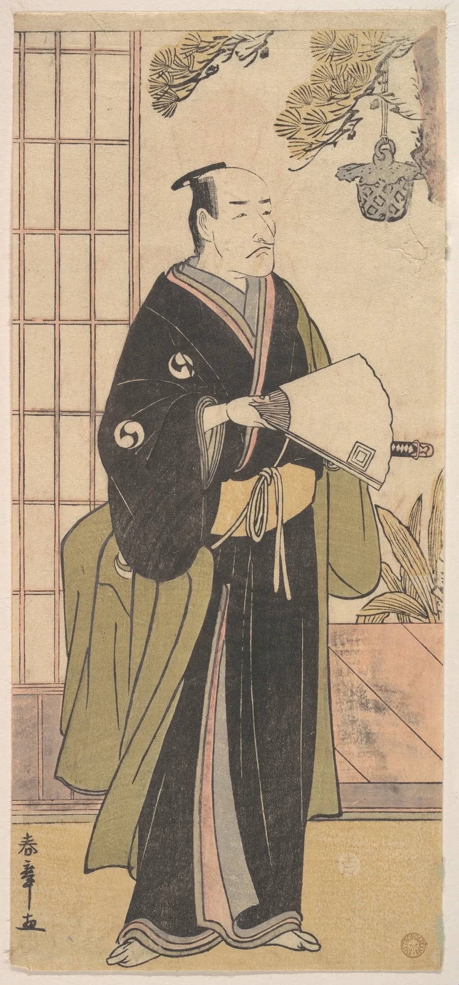 The Fifth Ichikawa Danjuro in the Role of Oboshi Yuranosuke | Katsukawa Shunshō　勝川春章 - 浮世繪畫廊