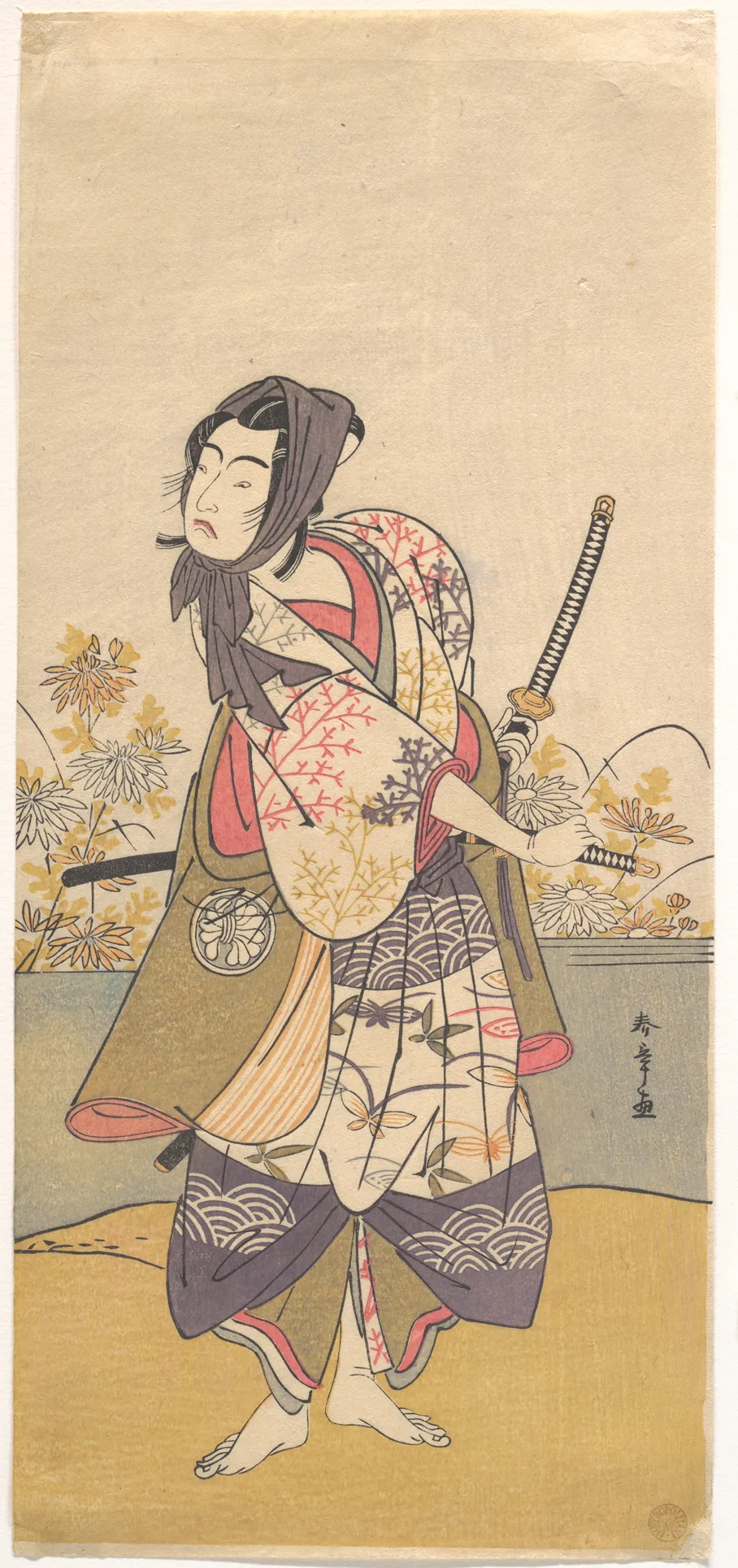The Third Segawa Kikunojō in the Role of Soga no Gorō Tokimune | Katsukawa Shunshō　勝川春章 - 浮世繪畫廊