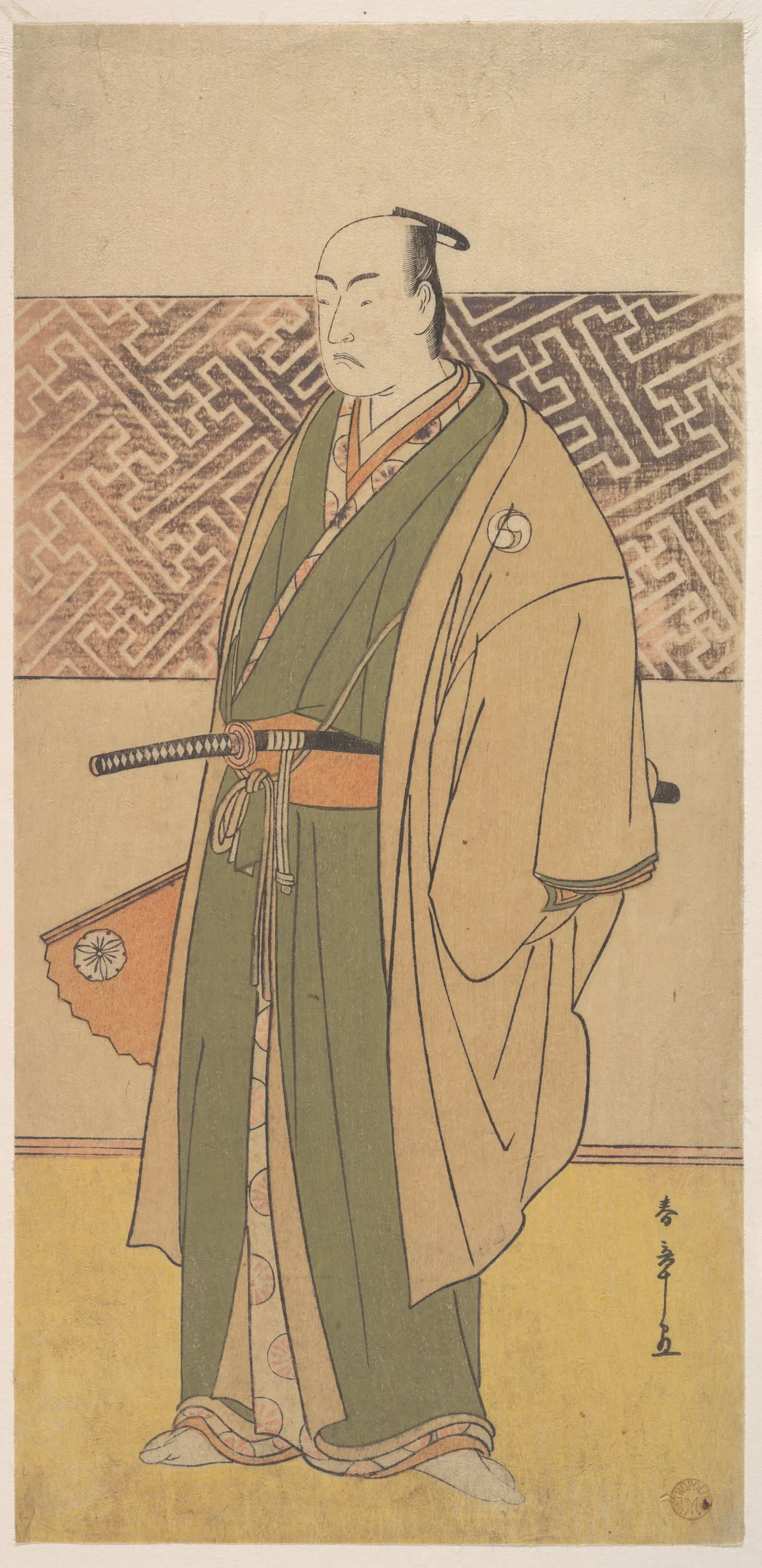 The Fourth Matsumoto Koshiro in the Role of Oboshi Yuranosuke | Katsukawa Shunshō　勝川春章 - 浮世繪畫廊