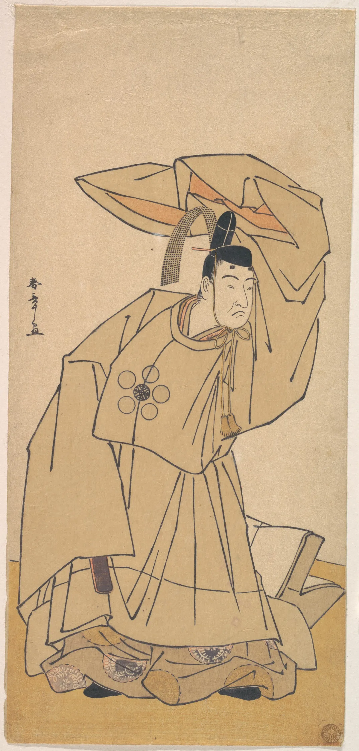 The First Nakamura Nakazo in the Role of Kanshojo | Katsukawa Shunshō　勝川春章 - 浮世繪畫廊
