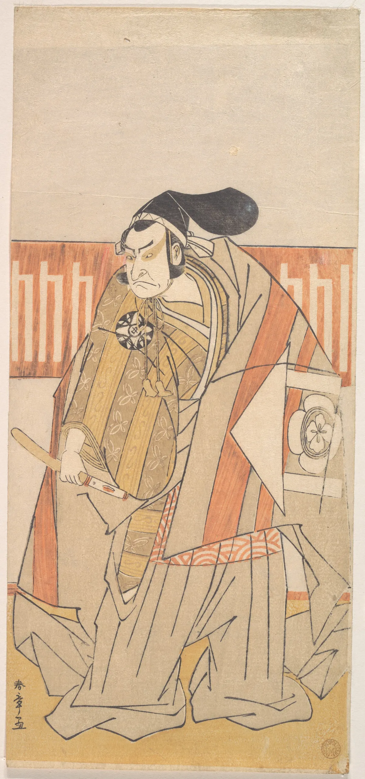 The First Nakamura Nakazo in the Role of Kudo Suketsune | Katsukawa Shunshō　勝川春章 - 浮世繪畫廊