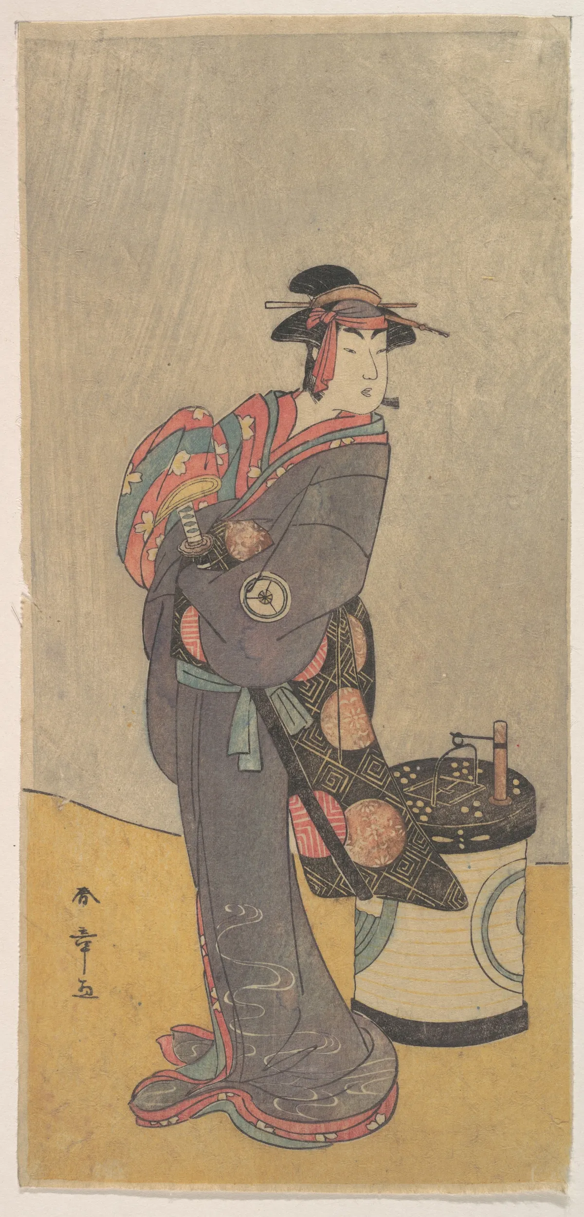 The Fourth Iwai Hanshiro as an Onnadate (Woman Kyokaku) | Katsukawa Shunshō　勝川春章 - 浮世繪畫廊