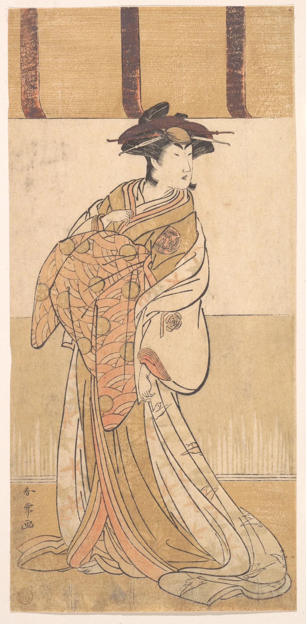 Nakamura Riko in the Role of Oiso no Tora | Katsukawa Shunjō - 浮世繪畫廊
