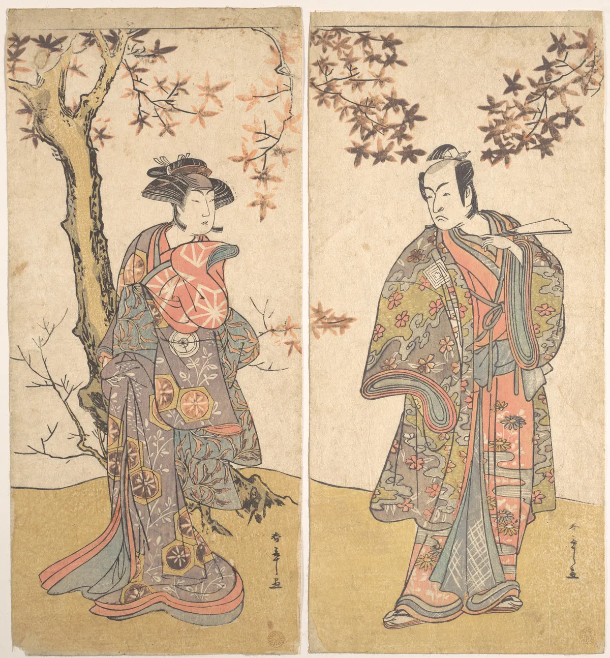 The Second Ichikawa Monnosuke as an Unarmed Man | Katsukawa Shunshō　勝川春章 - 浮世繪畫廊