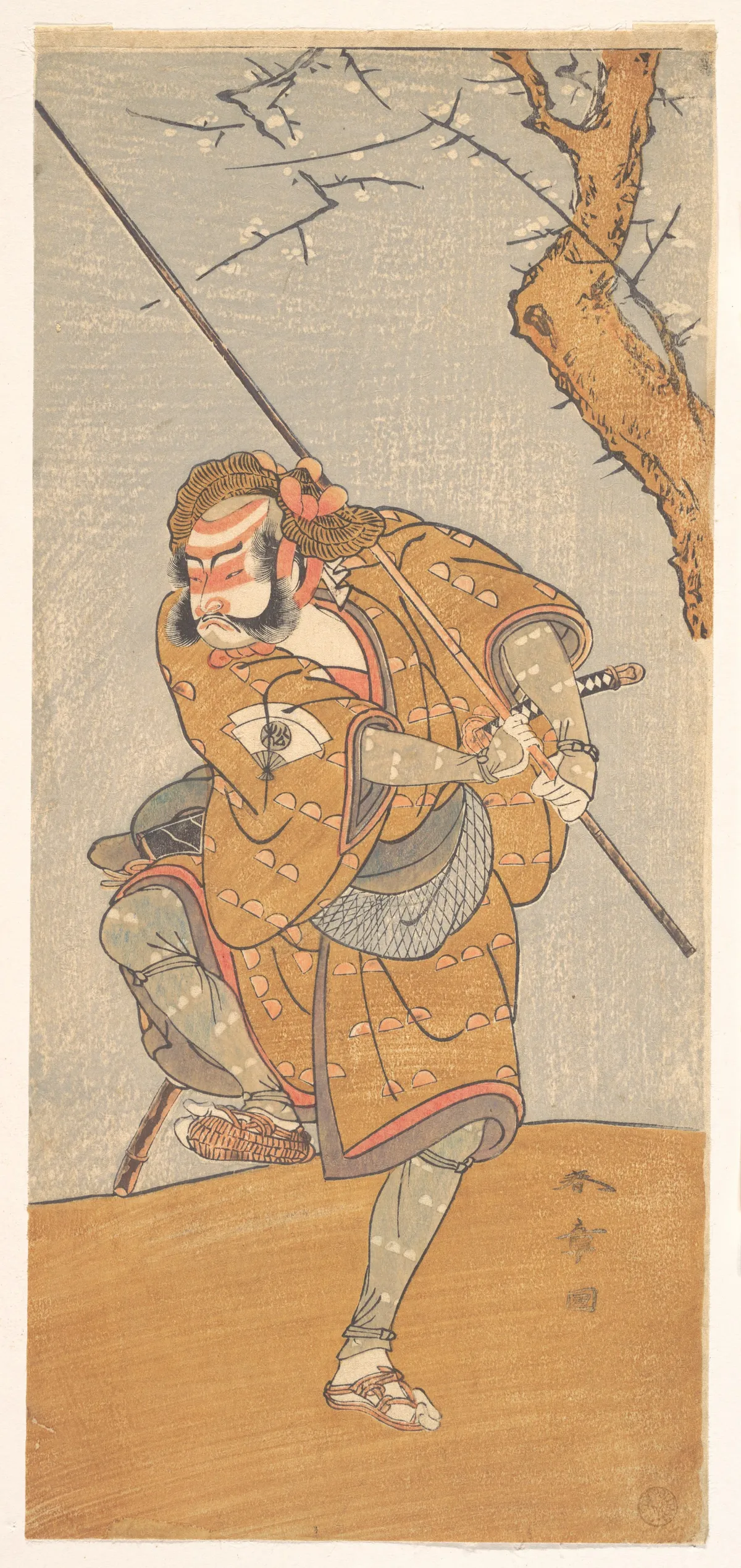 Onoe Matsusuke in the Role of Asahina in "Edo no Haru Meisho Soga" | Katsukawa Shunshō　勝川春章 - 浮世繪畫廊