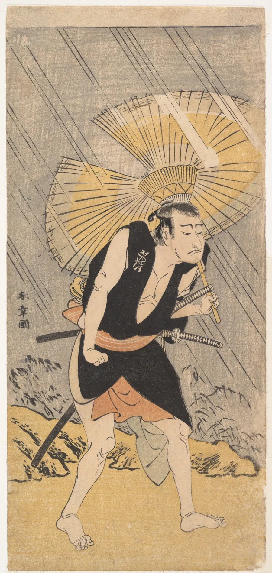 The Actor Nakamura Nakazō in the Role of Ono Sadakurō | Katsukawa Shunshō　勝川春章 - 浮世繪畫廊