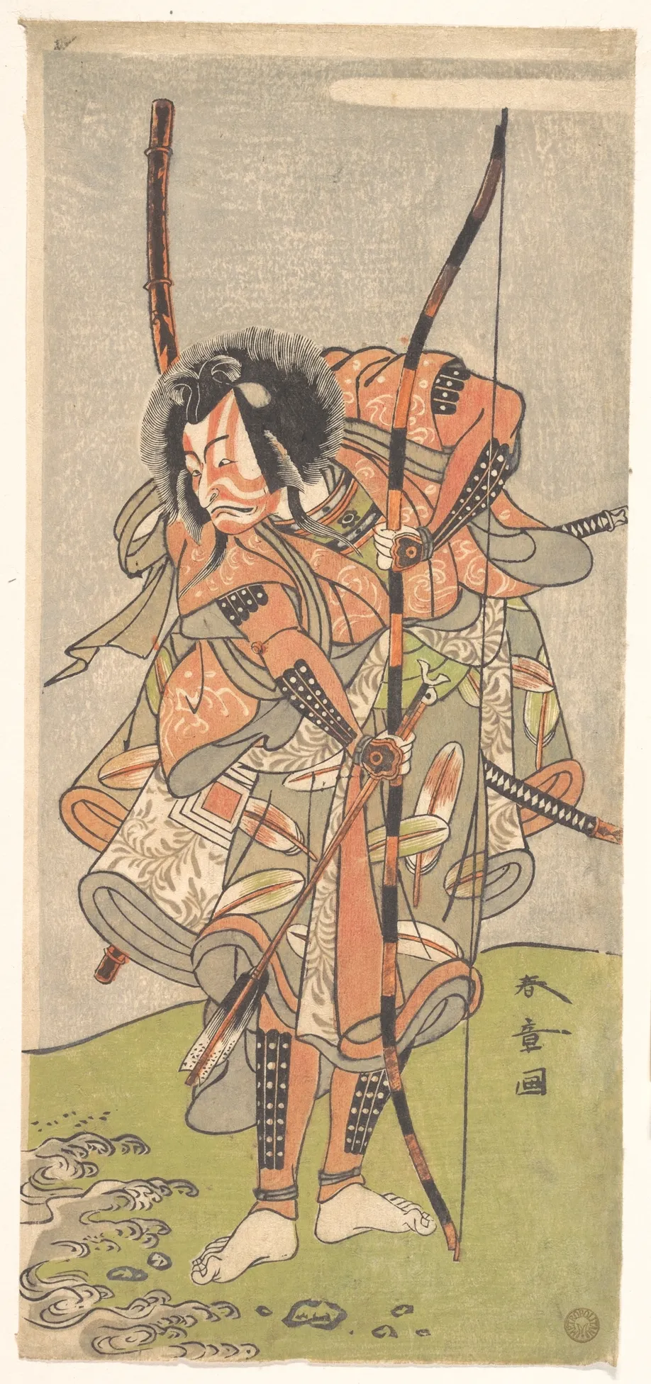 Kabuki Actor Ichikawa Ebizō III (Ichikawa Danjūrō IV) | Katsukawa Shunshō　勝川春章 - 浮世繪畫廊