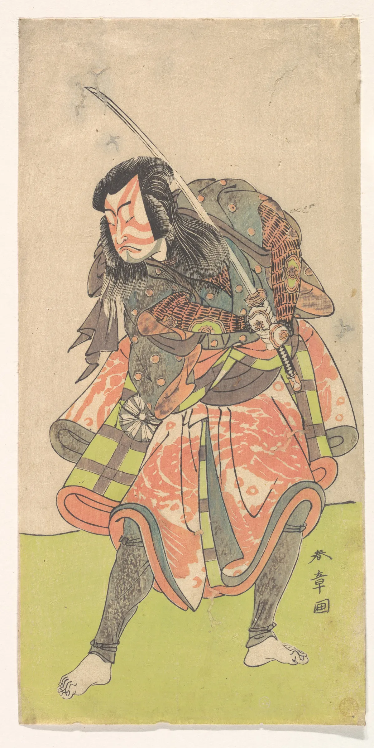 The First Nakamura Tomijuro as an Outlaw | Katsukawa Shunshō　勝川春章 - 浮世繪畫廊