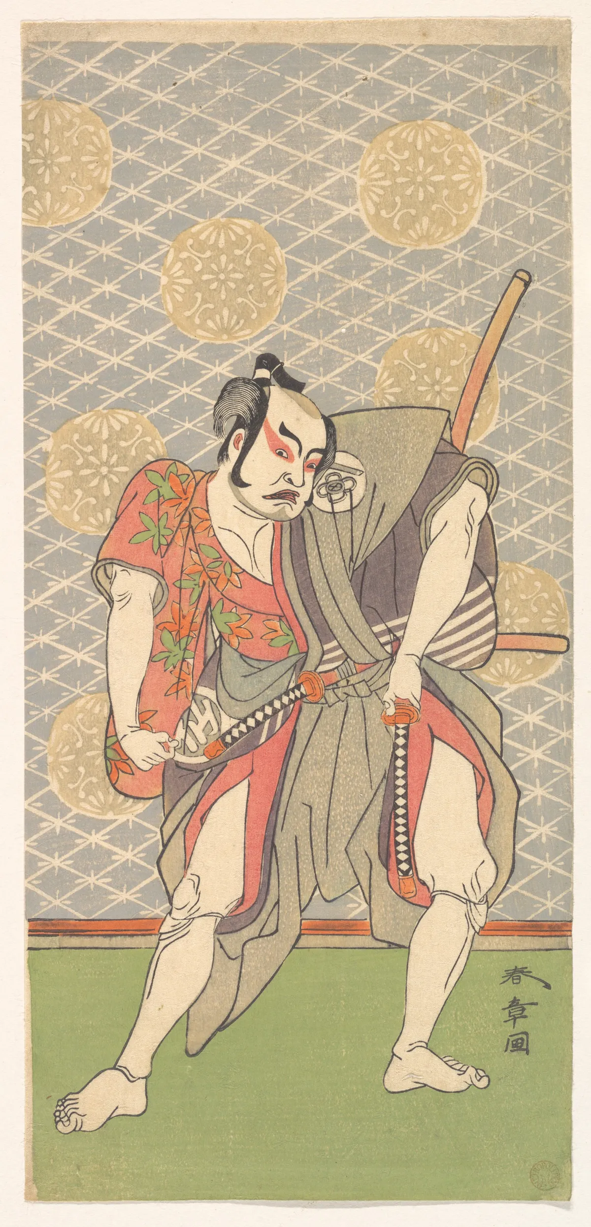 The Second Nakamura Sukegoro in the Role of Gokumon no Shobei | Katsukawa Shunshō　勝川春章 - 浮世繪畫廊
