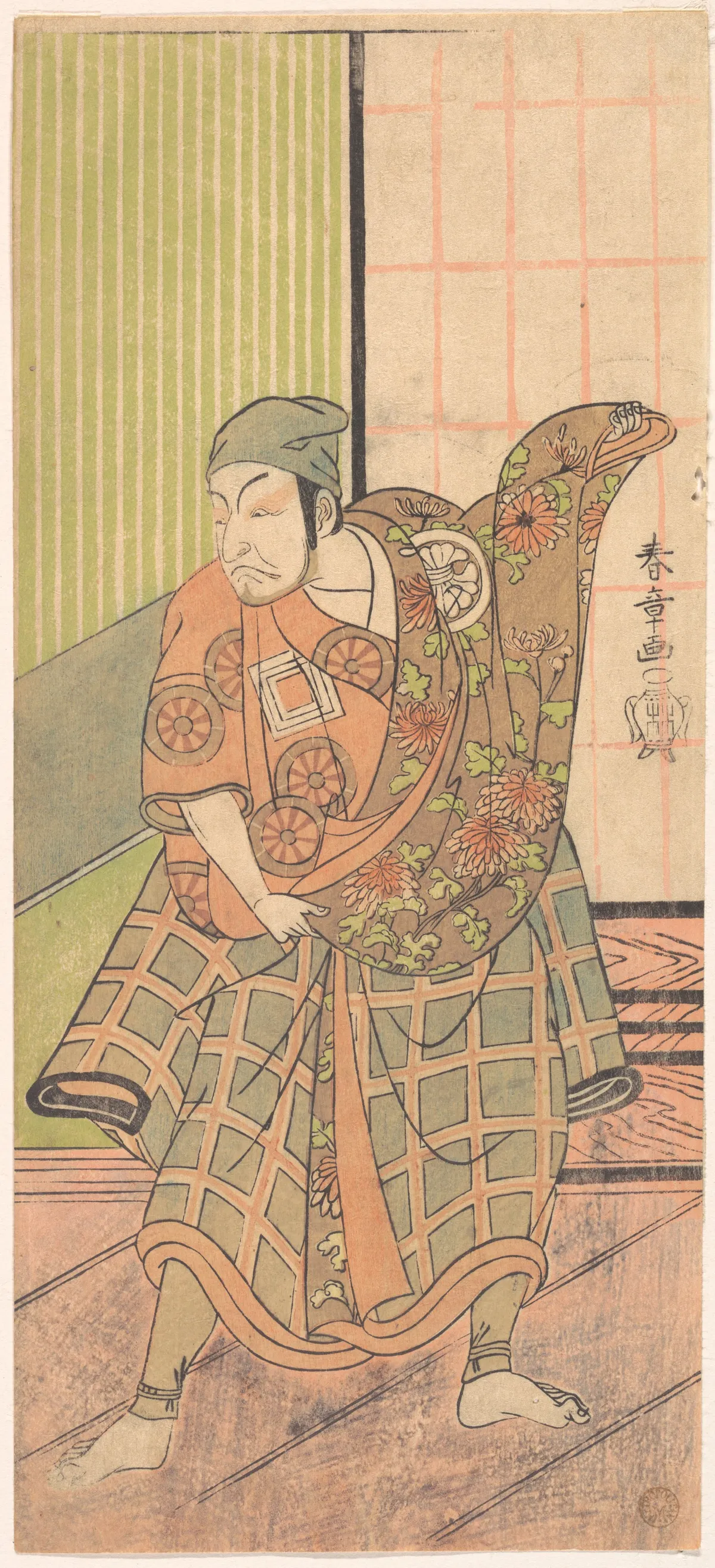 The Fourth Ichikawa Danjuro in the Role of Ukishima Danjo | Katsukawa Shunshō　勝川春章 - 浮世繪畫廊