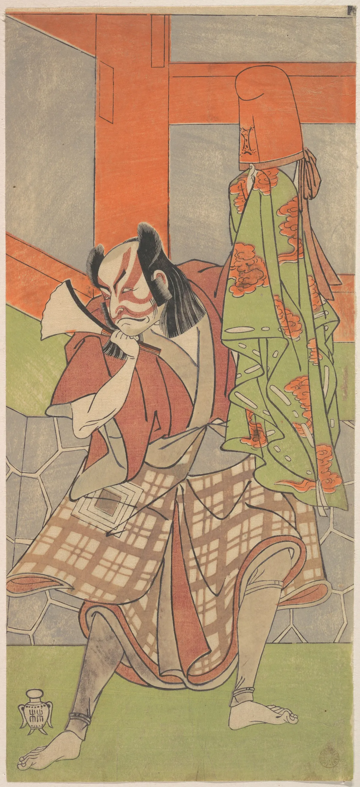 The Fourth Ichikawa Danjuro in the Role of Yahei-byoe Munekiyo | Katsukawa Shunshō　勝川春章 - 浮世繪畫廊