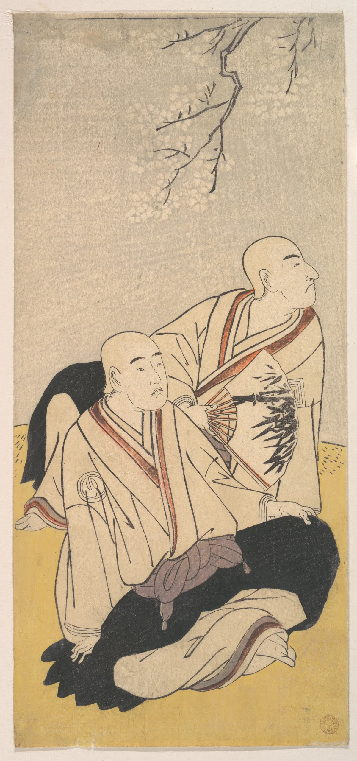 The Third Sawamura Sojuro & the Second Ichikawa Monnosuke as Buddhist Monks | Katsukawa Shunshō　勝川春章 - 浮世繪畫廊