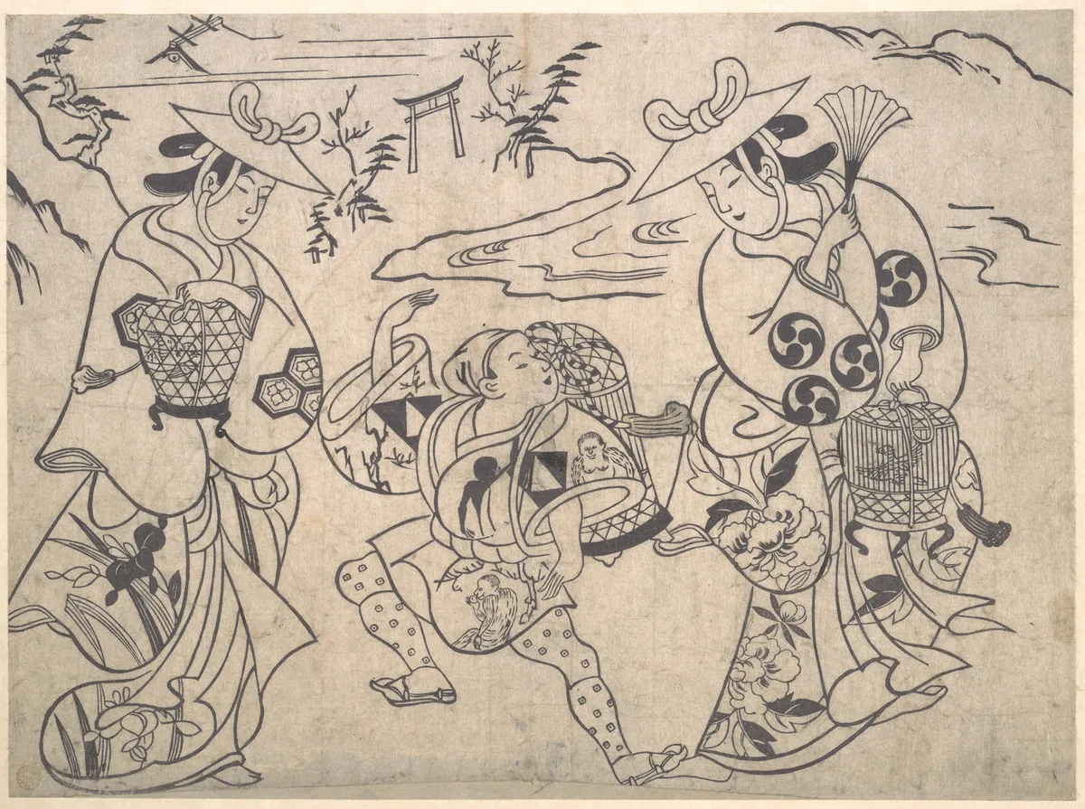 Scene from a Drama | Okumura Masanobu - 浮世繪畫廊