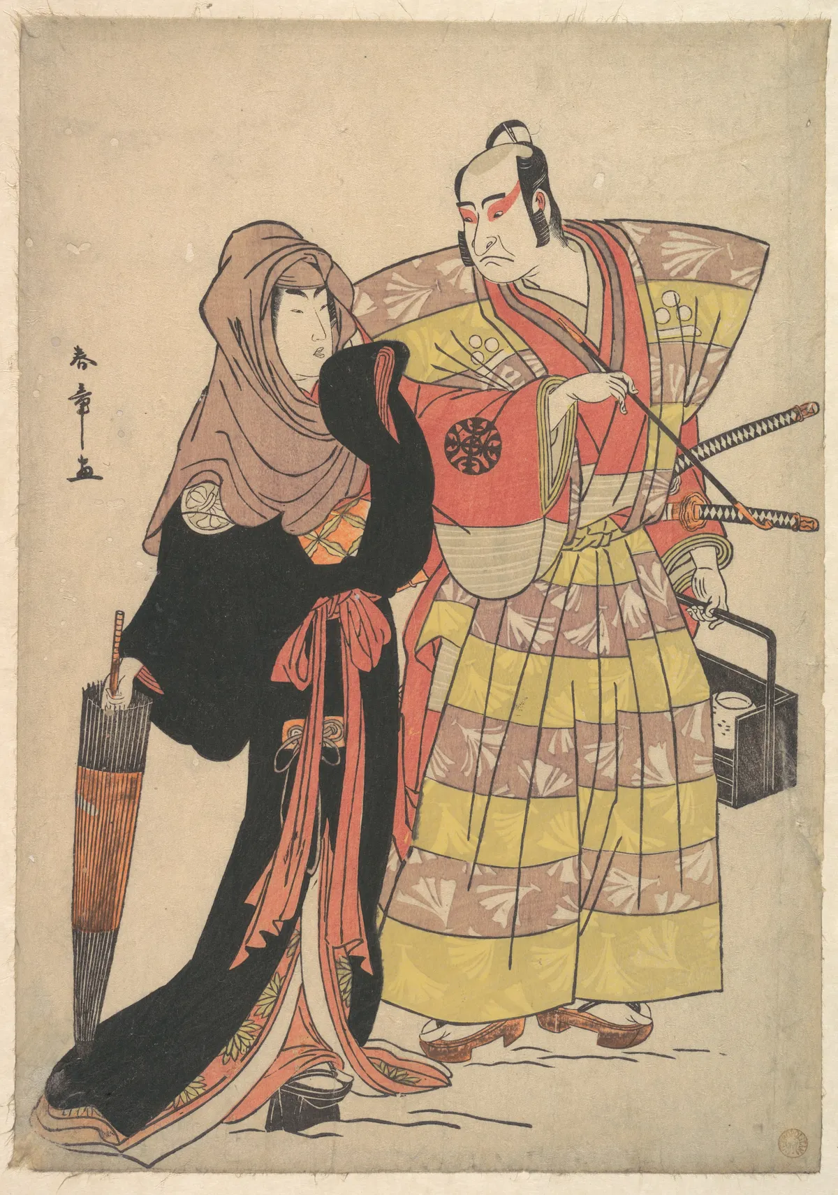 Scene from a Drama | Katsukawa Shunshō　勝川春章 - 浮世繪畫廊