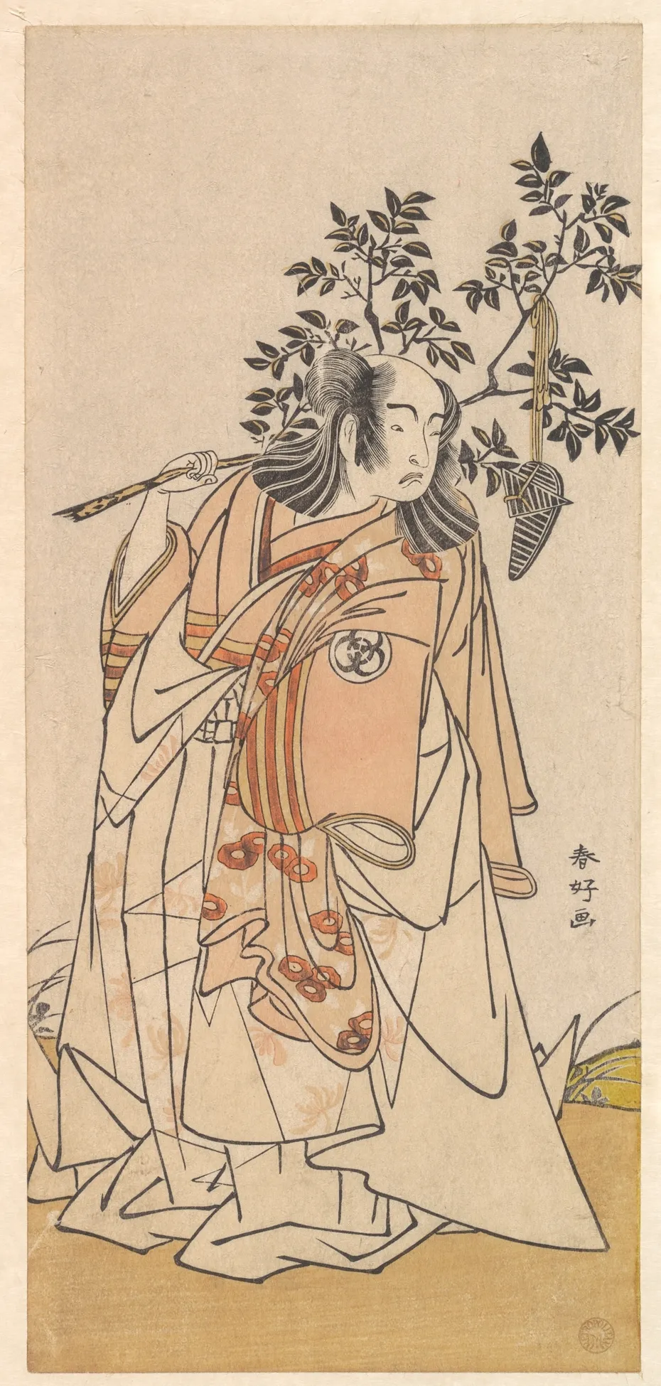 The Actor Bando Mitsugoro I as a Man in Daimyo Attire | Katsukawa Shunkō - 浮世繪畫廊