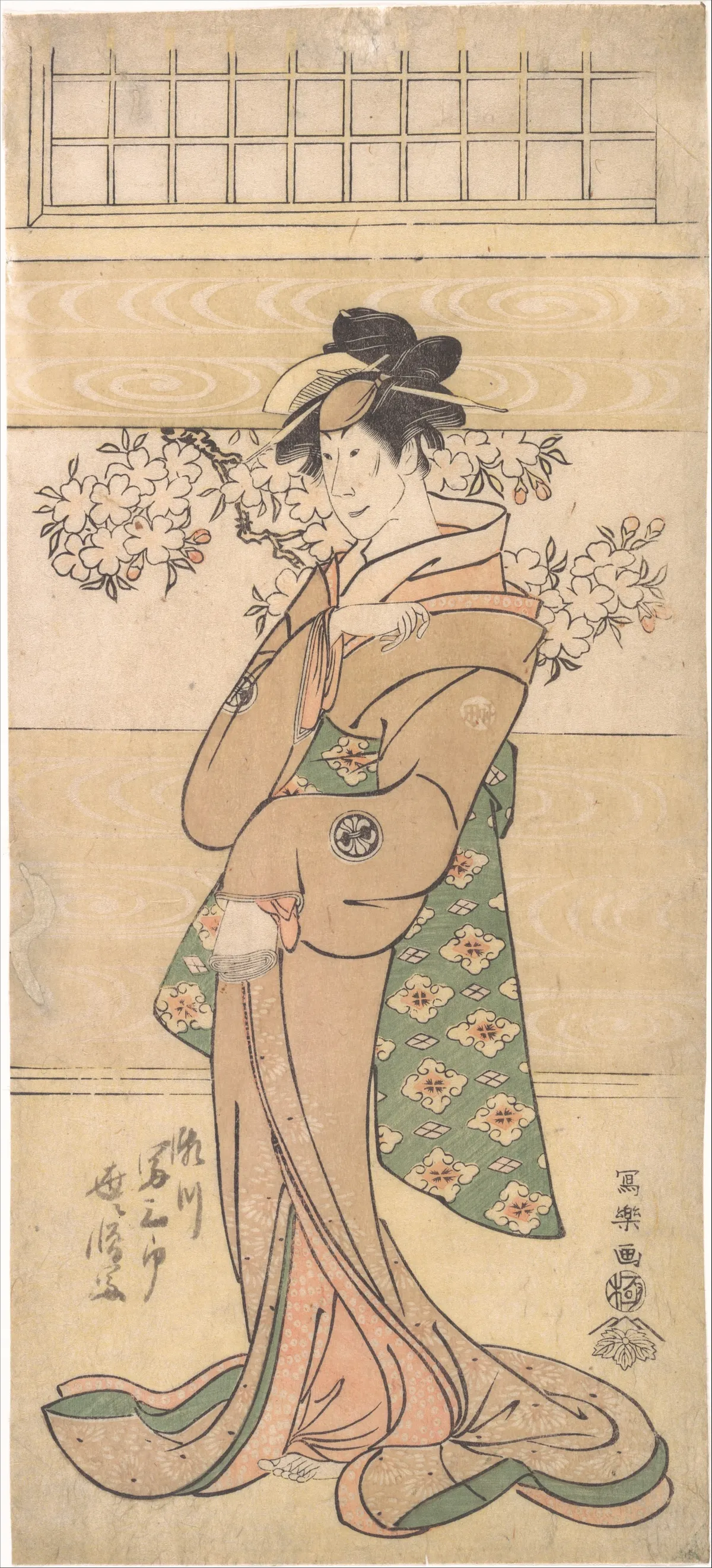 Actor Segawa Tomisaburo II as the Geisha Asaka | Tōshūsai Sharaku - 浮世繪畫廊
