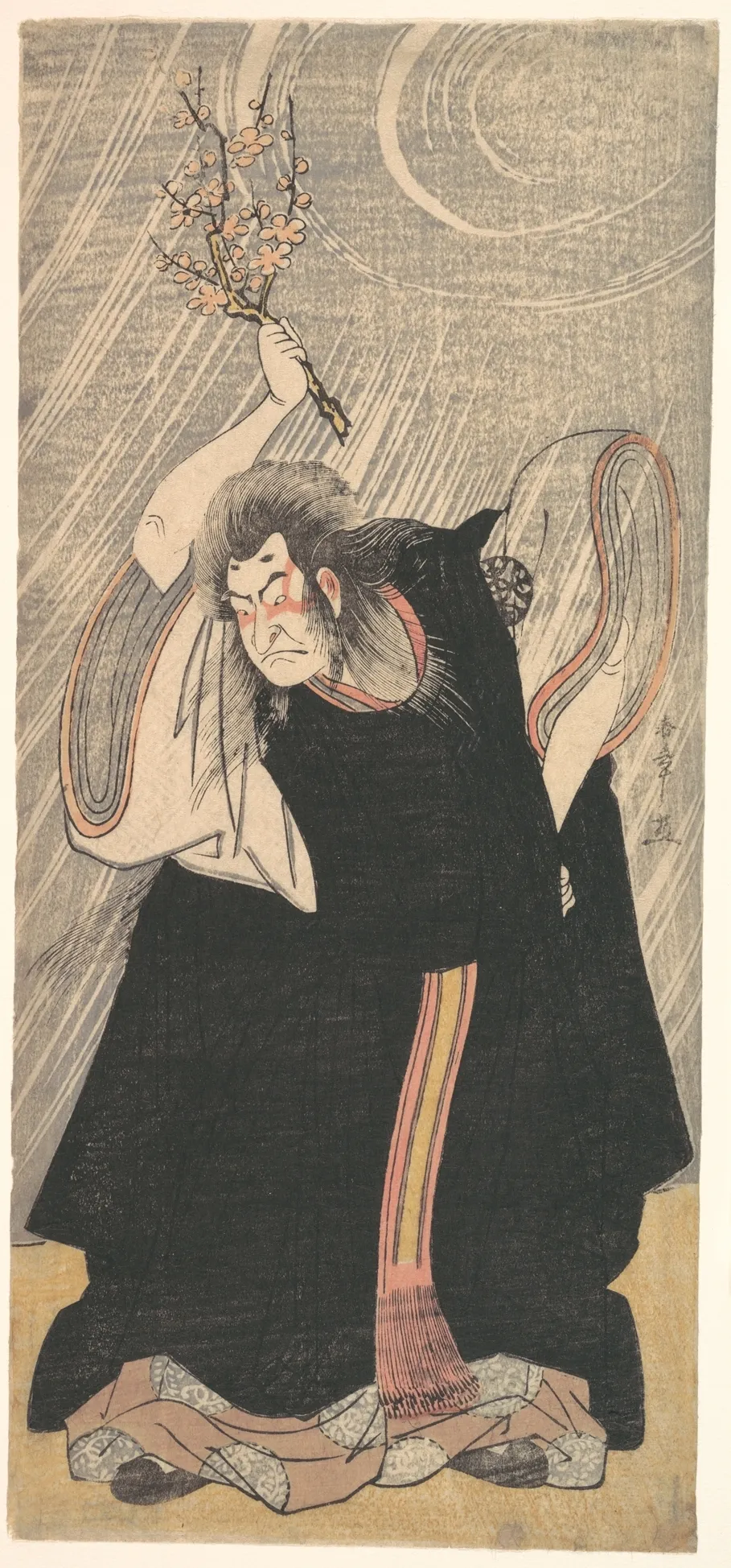 The Actor Nakamura Nakazō in the Role of Kan Shōjō | Katsukawa Shunshō　勝川春章 - 浮世繪畫廊