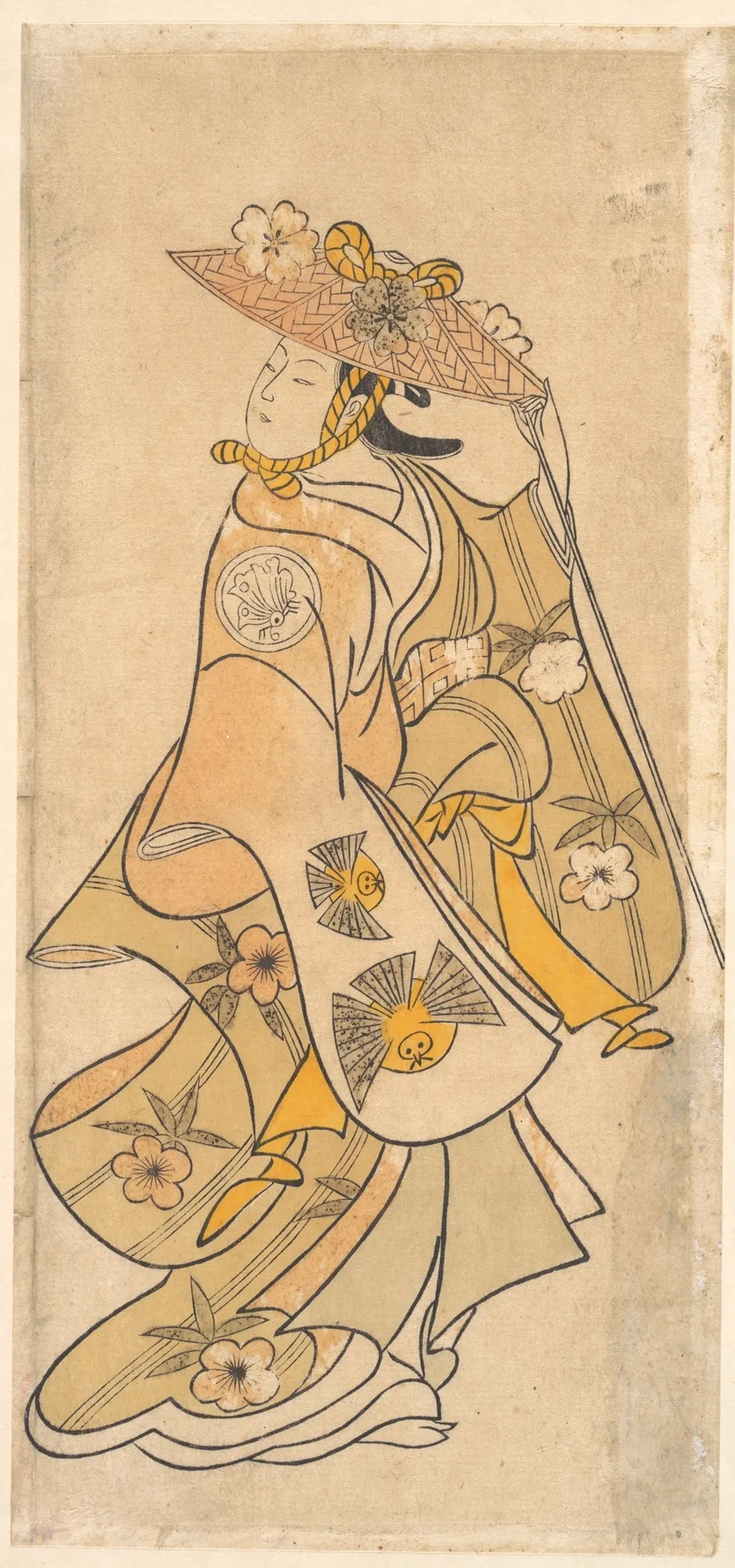Actor Sanjo Kantaro (1697–1763) as a Woman | Okumura Toshinobu - 浮世繪畫廊