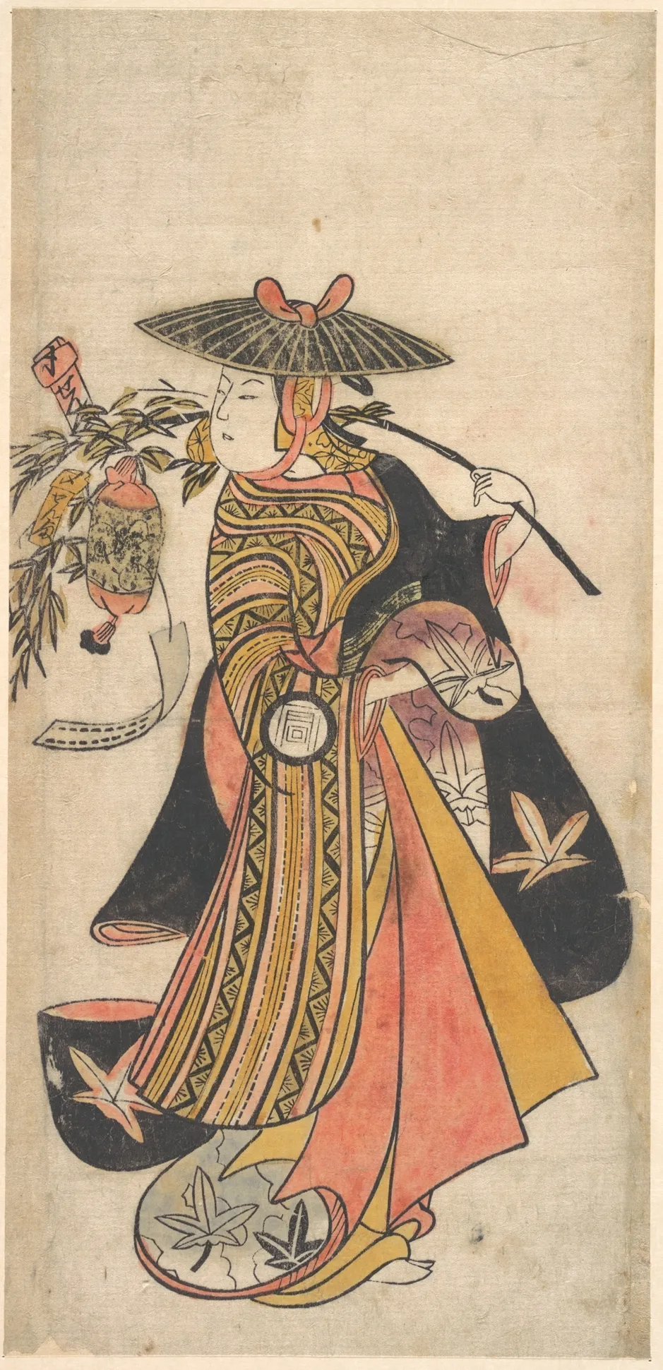 Actor Sanogawa Ichimatsu (1722–1763) as a Courtesan during the Tanabata Festival | Okumura Toshinobu - 浮世繪畫廊
